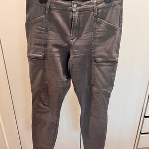 Chic Gray Straight Leg Women's Pants